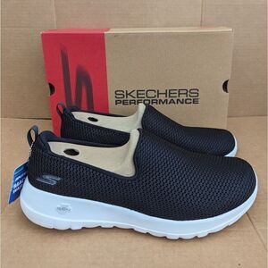 Skechers Go Walk Goga Mat Black Slip-On Athletic Shoe Womens Size 10 Wide